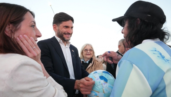 Otra promesa cumplida: Pullaro inauguró la rotonda de las rutas provinciales 13 y 66